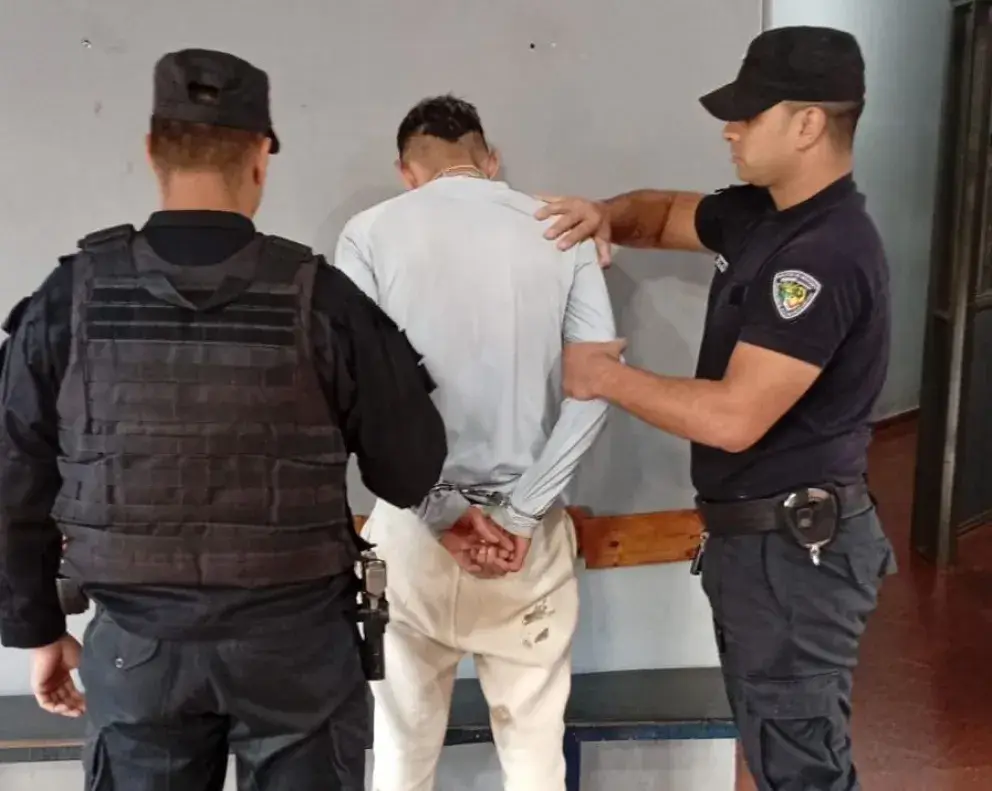 El detenido fue identificado como Pedro Fabián P., de 26 años, y fue puesto a disposición de la Justicia.