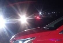 San Vicente: Siniestro vial sobre la Ruta Nacional 14 dejó un motociclista herido tras colisionar con un automóvil