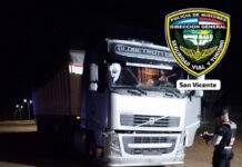 San Vicente: La Policía retuvo a dos camiones con soja por disposición de la ATM