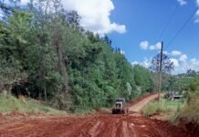 Intenso despliegue de Vialidad de Misiones en caminos del centro y norte