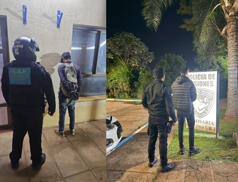 Siete demorados en Posadas tras una noche de disturbios, violencia familiar y maniobras peligrosas
